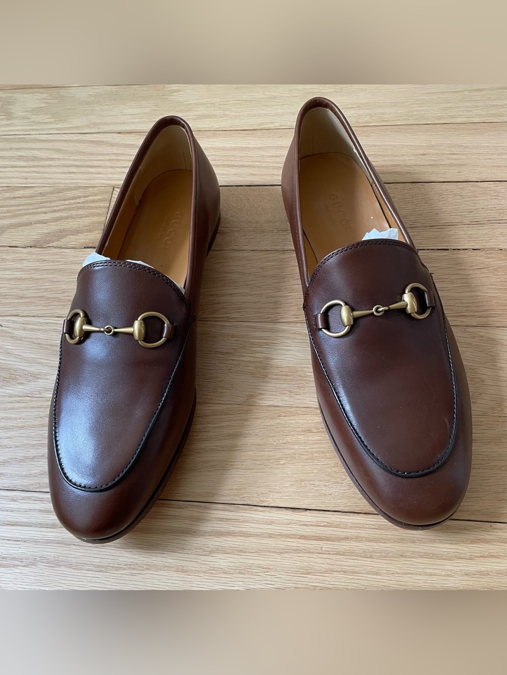 Gucci Brown Horsebit Loafers with Gold Hardware NIB (Sz 36.5) - Picture 3 of 13